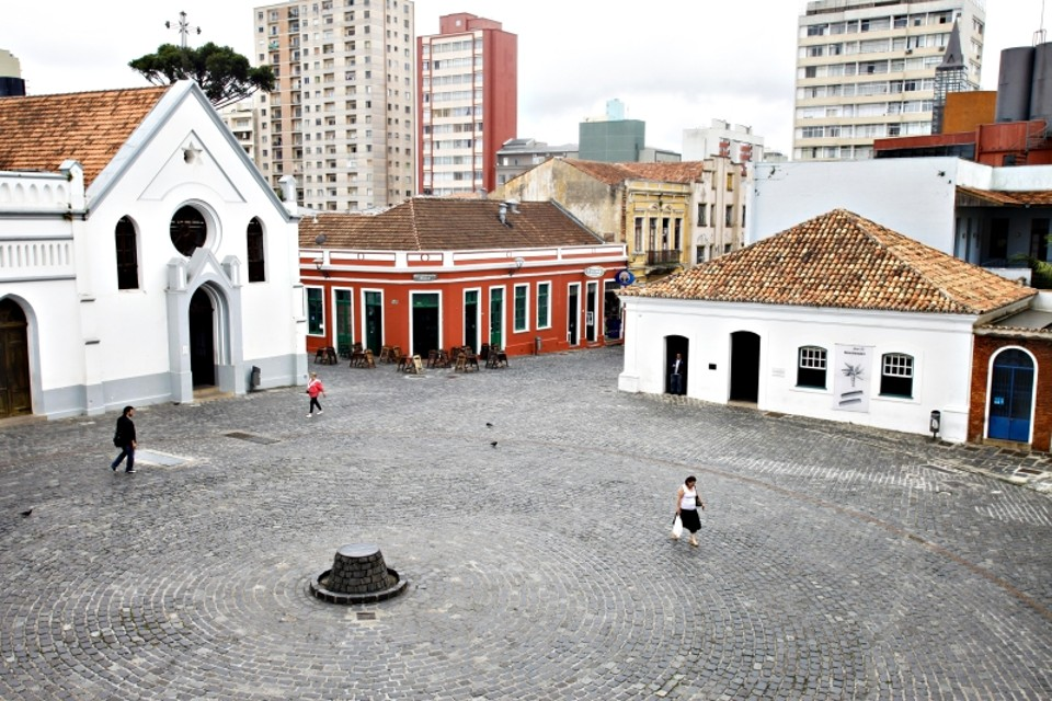 Vista da Casa Romário Martins e seu entorno