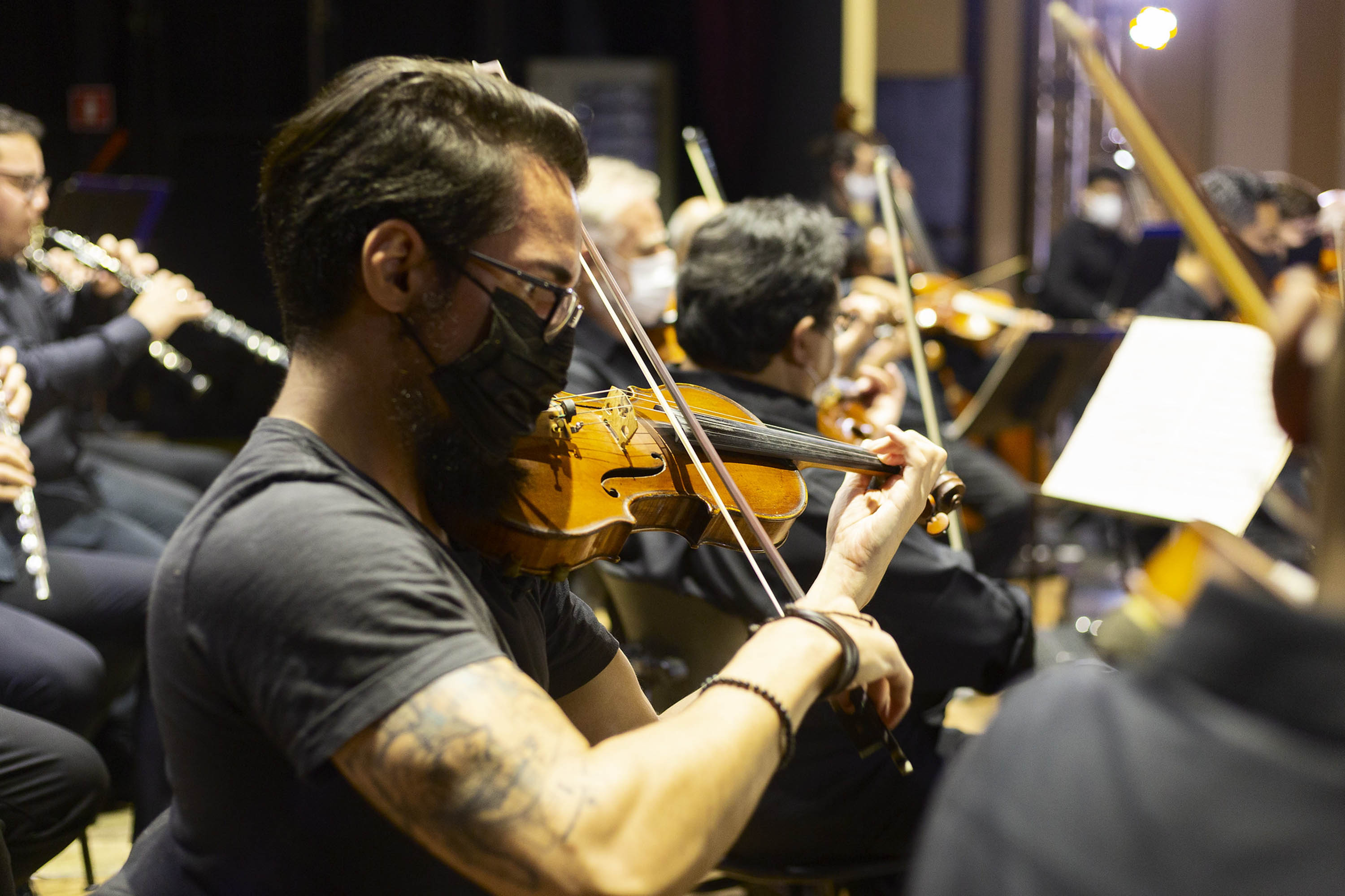 Músicos da Orquestra Sinfônica do Paraná