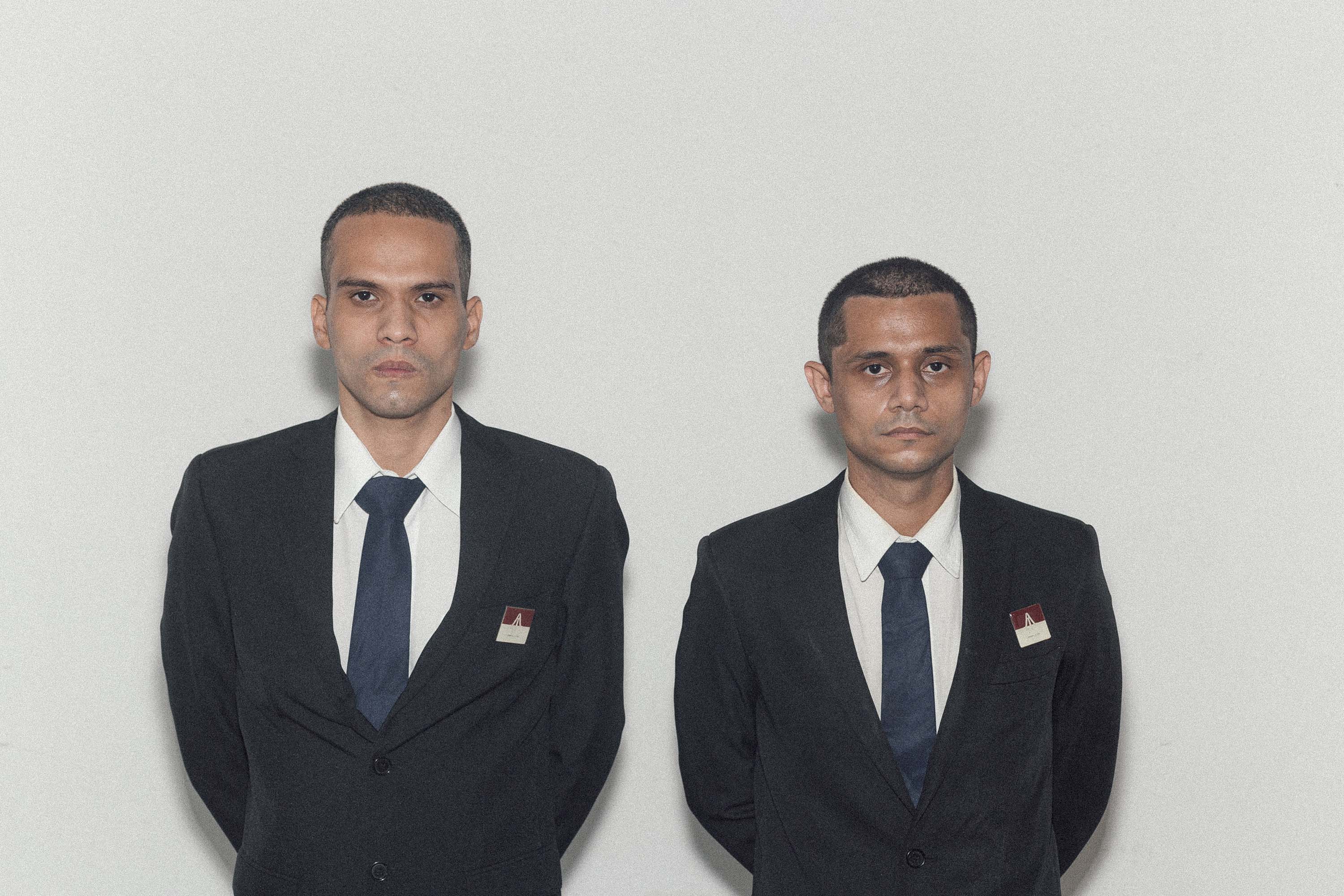 Dupla apresenta no MUPA performance sobre o trabalho dos profissionais de segurança. Na foto, Amador e Jr. Segurança Patrimonial