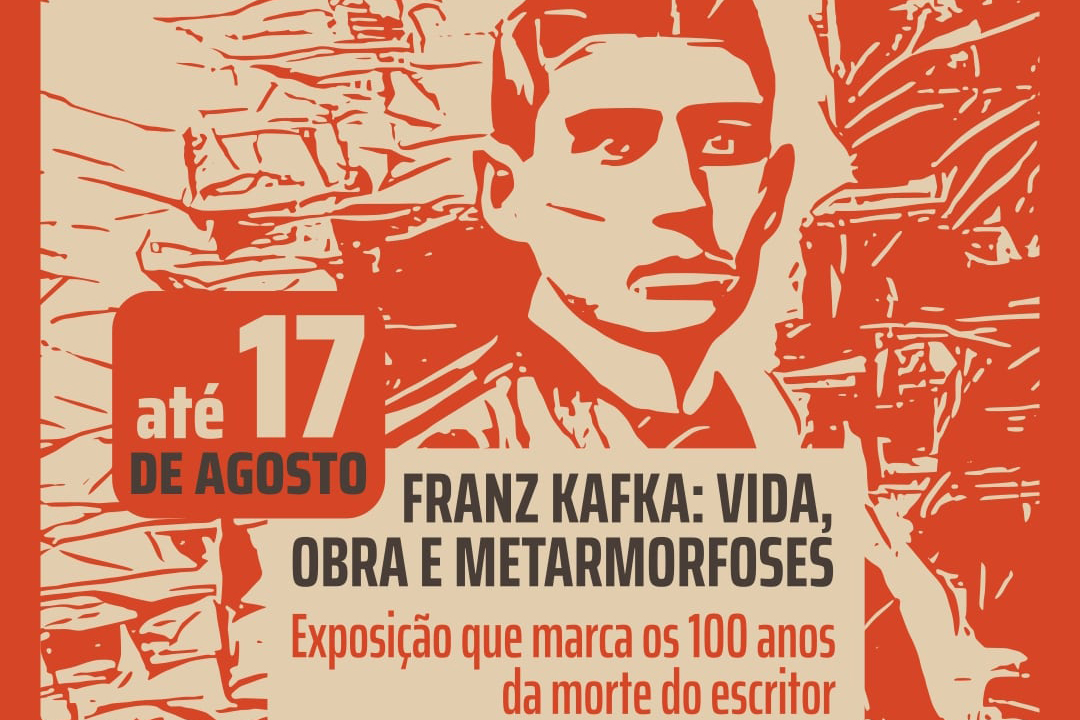 Na foto, exposição Franz Kafka