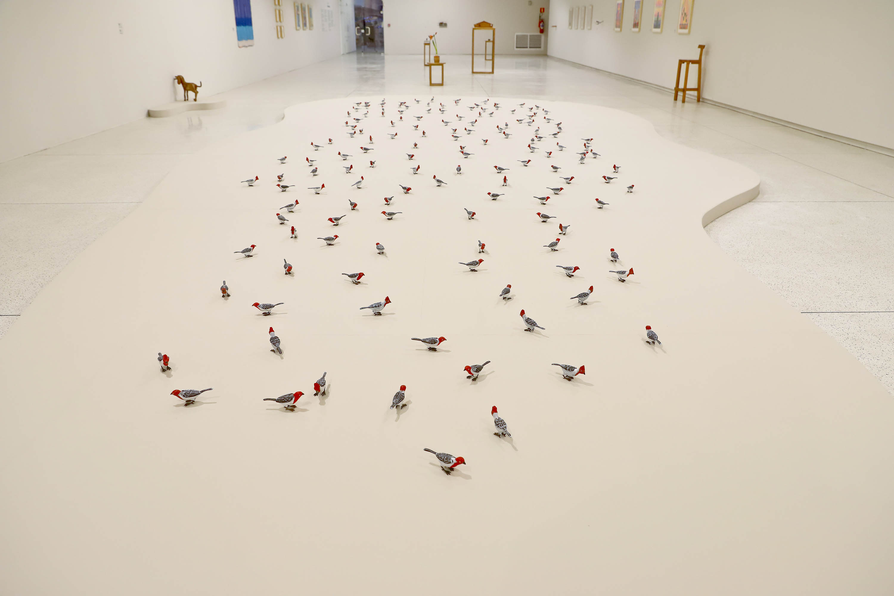 MON realiza oficina de pintura para bebês de 1 a 2 anos