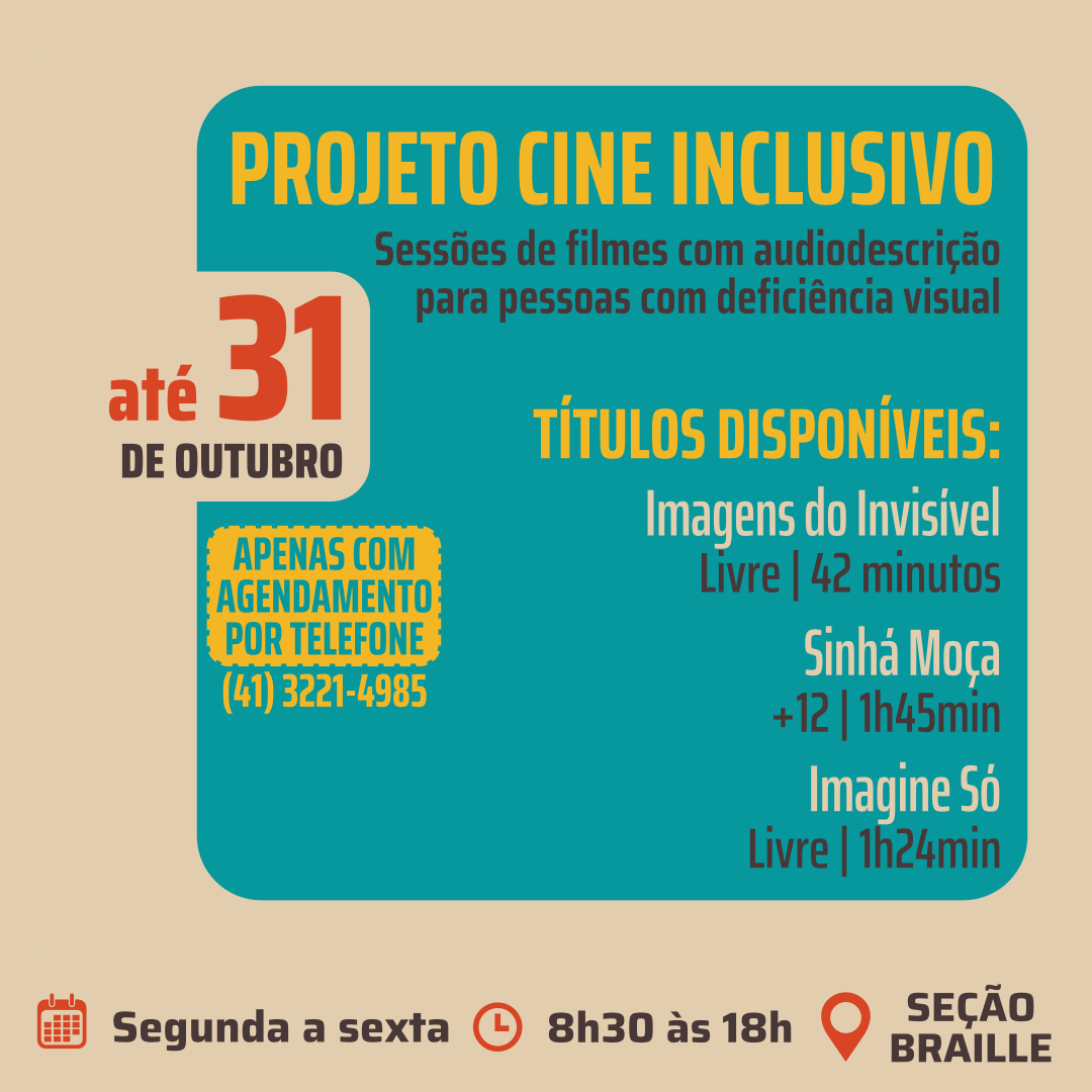 Orquestra Sinfônica, Cine Inclusivo e atividades especiais: confira a agenda cultural