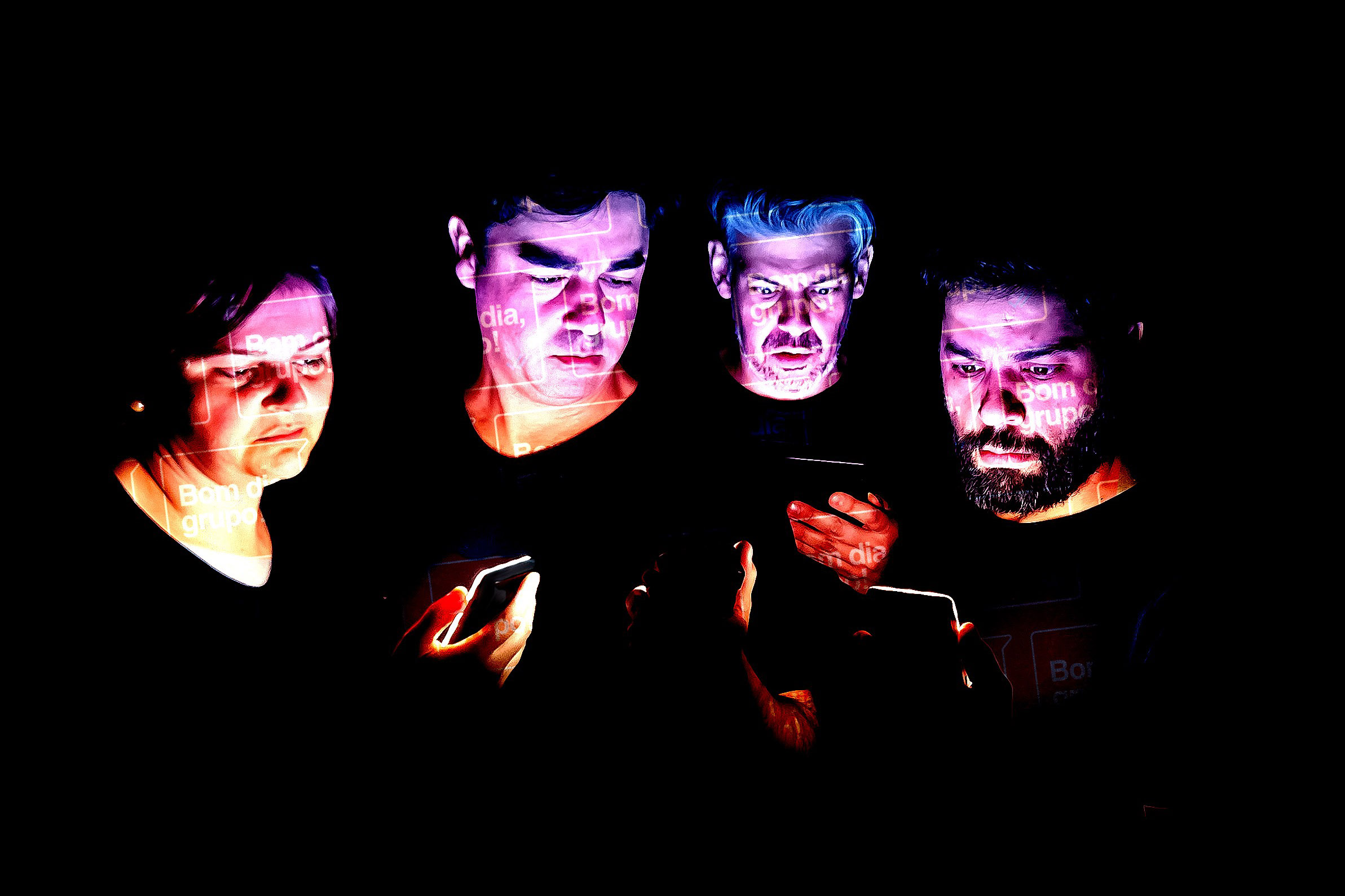 Centro Cultural Teatro Guaíra -  Teatro José Maria Santos - Bom dia Grupo – A comédia “Bom Dia, Grupo!”, que mergulha no caos digital da vida moderna, está de volta ao Teatro José Maria Santos para uma curta temporada nos dias 7, 8 e 9 de novembro (sexta a domingo).