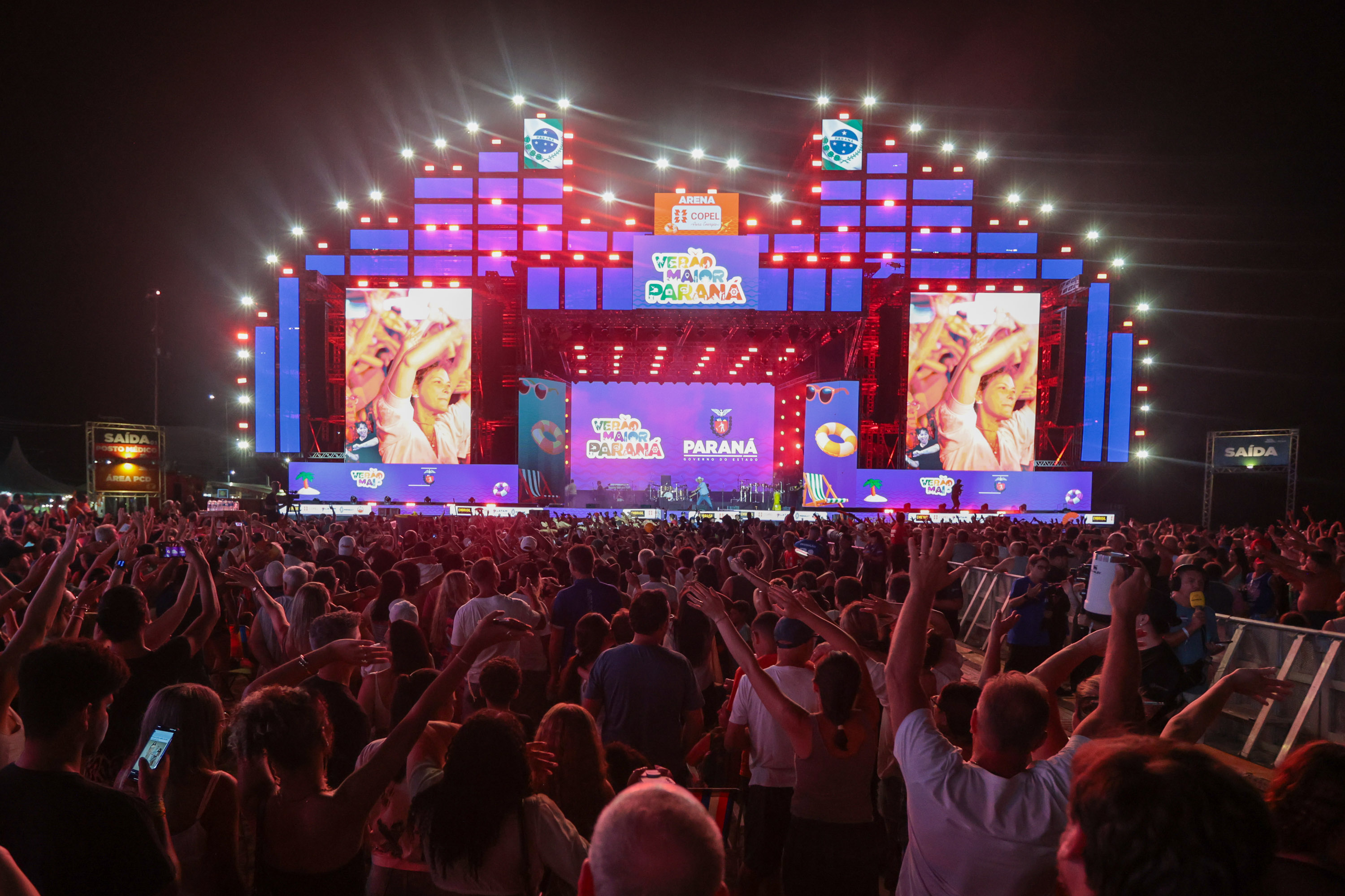 O grupo Gipsy Kings durante a apresentacao do seu show dentro da programacao do Verao Maior Parana, em Matinhos - 16/02/2026