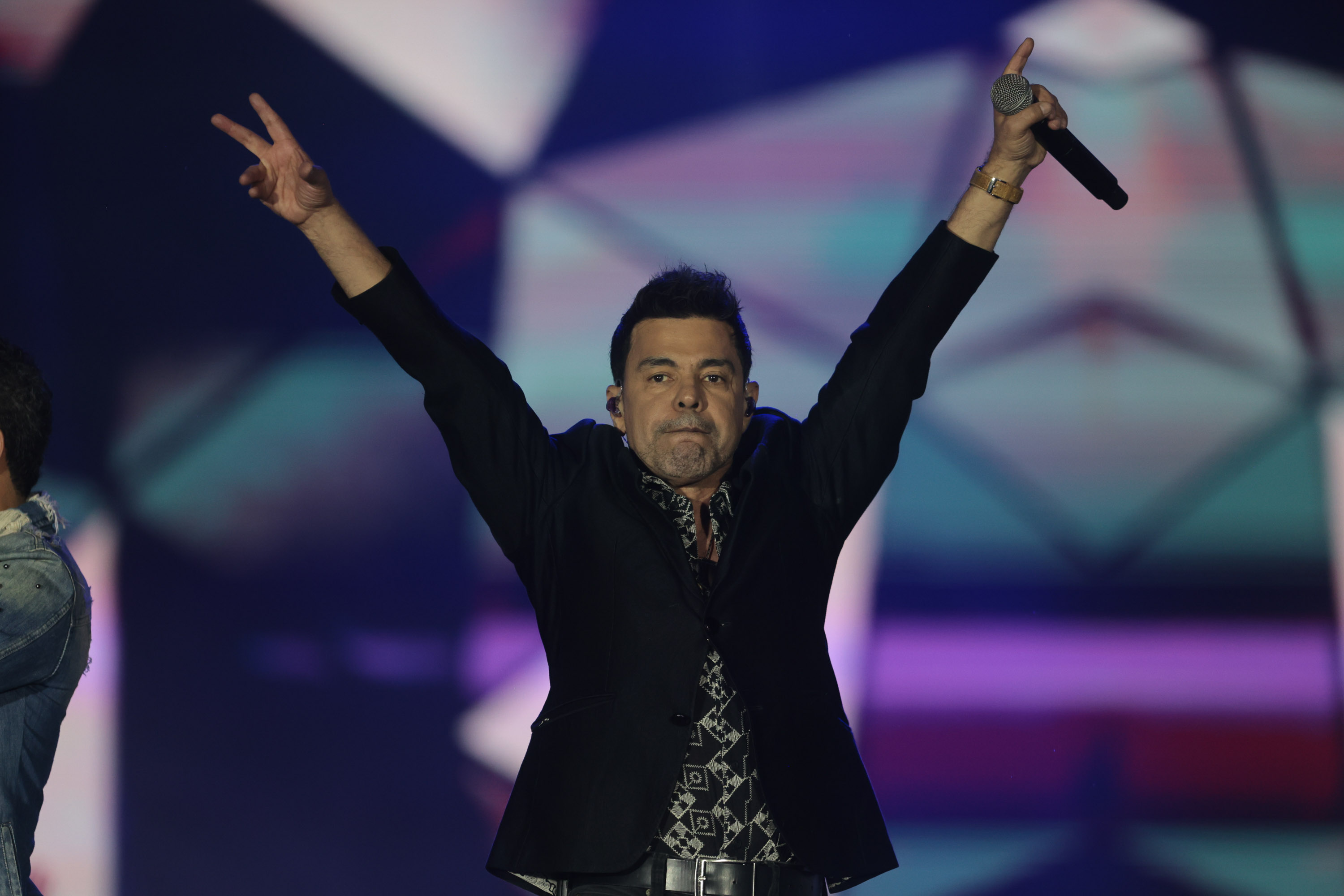 A dupla Zezé Di Camargo e Luciano durante a apresentação do seu show dentro da programação do Verão Maior Paraná, em Matinhos - 07/02/2026