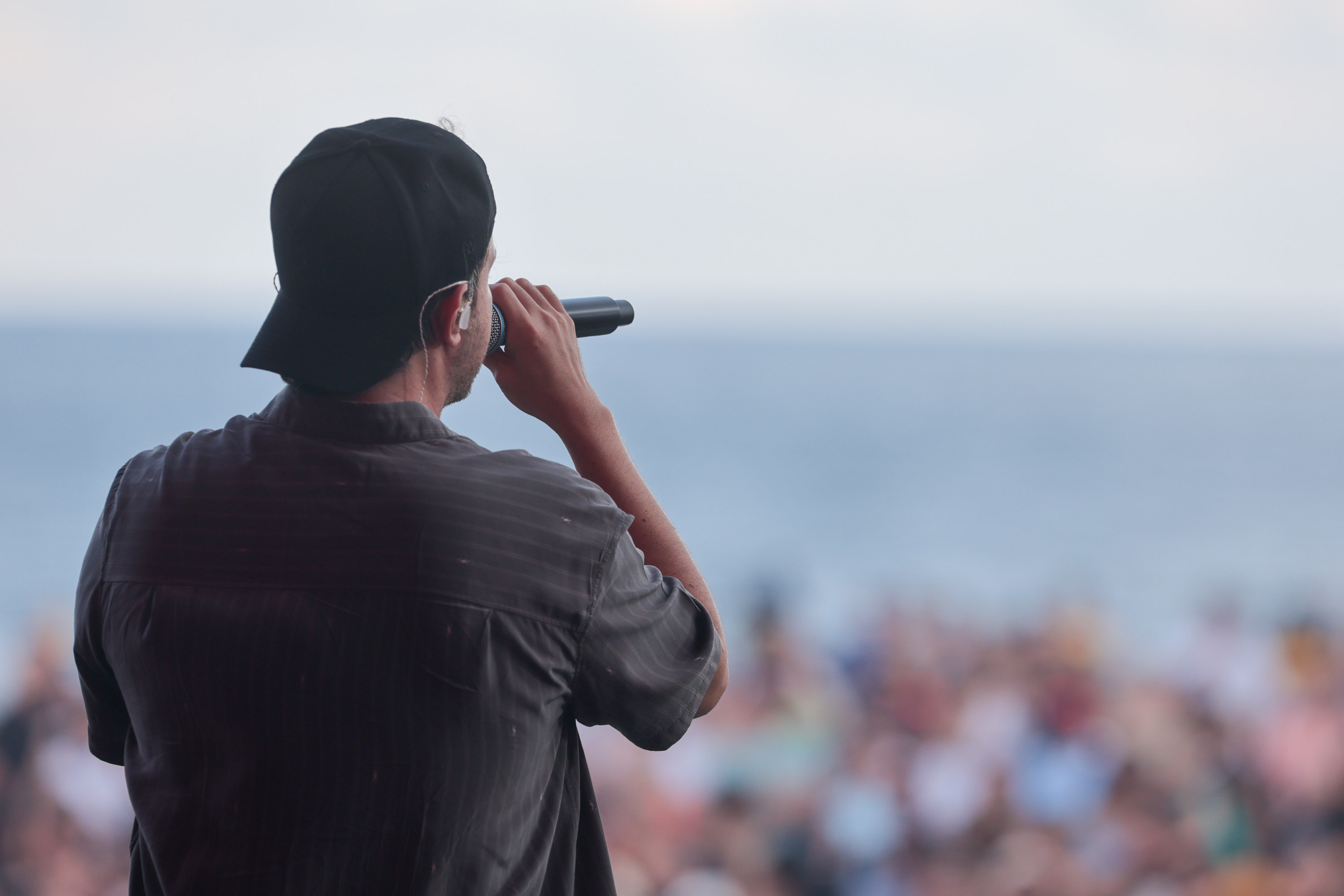 A dupla Israel e Rodolffo  durante  apresentação do seu  show  no Verão Maior Paraná, em Matinhos - 08/02/2026