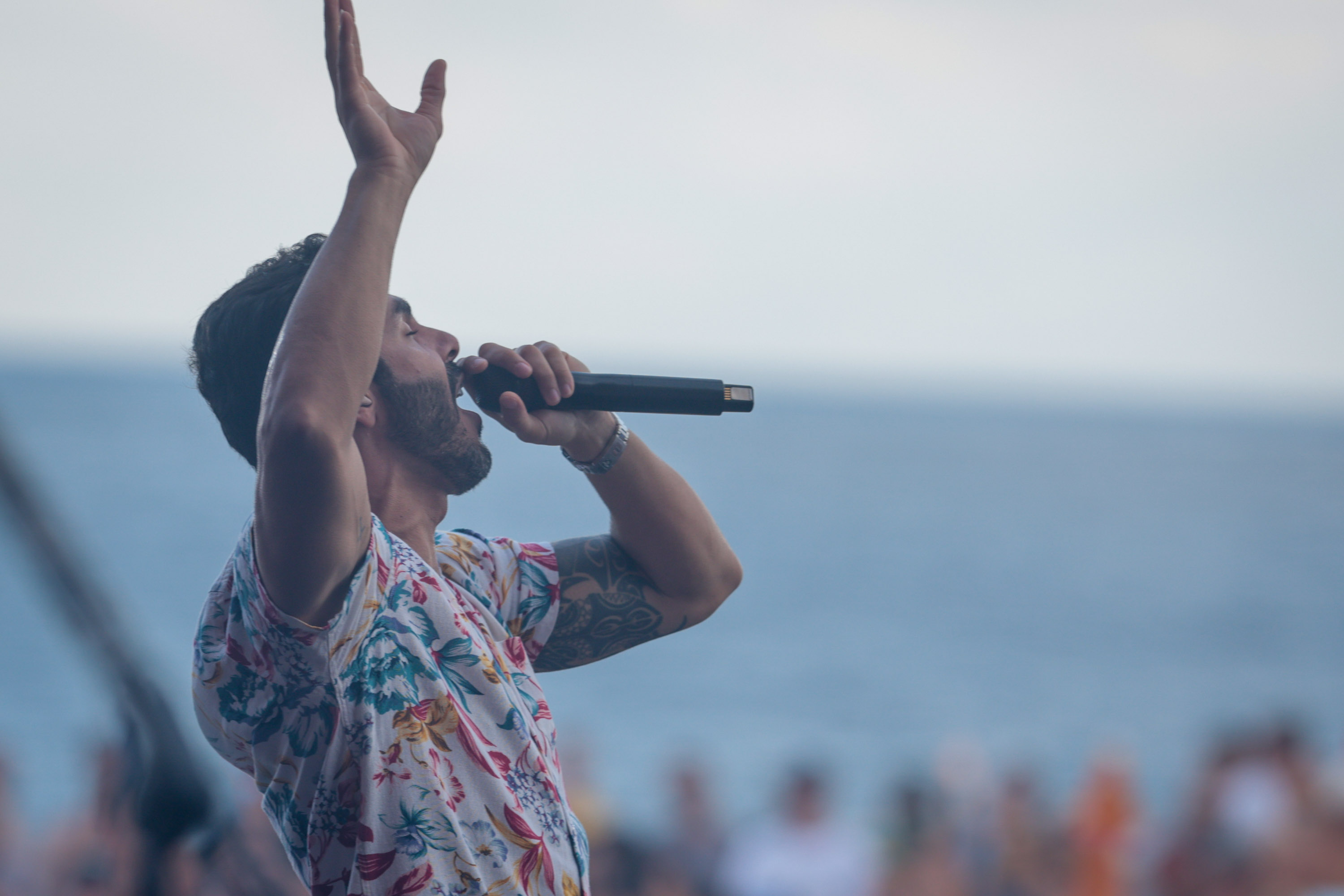 A dupla Israel e Rodolffo  durante  apresentação do seu  show  no Verão Maior Paraná, em Matinhos - 08/02/2026