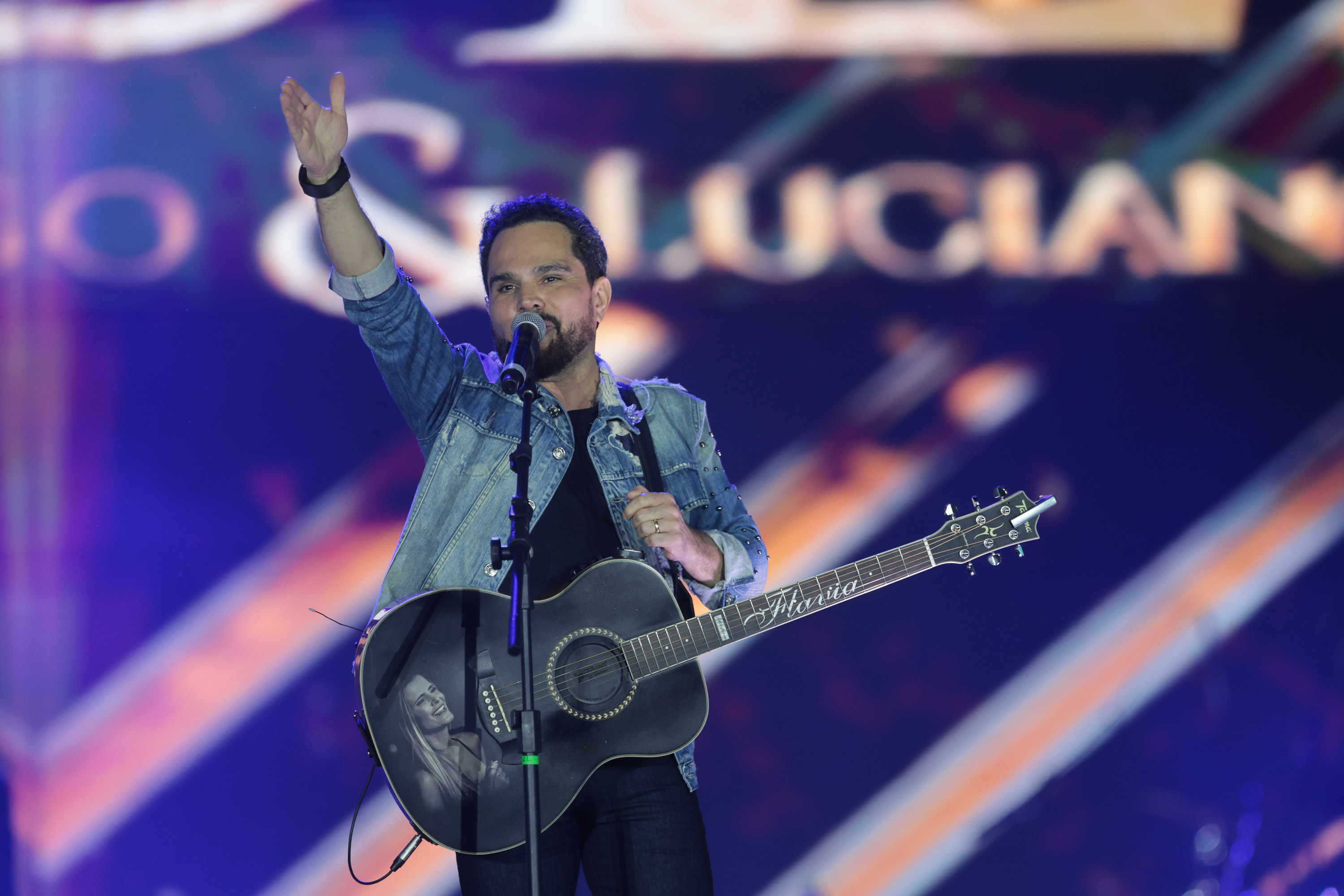 A dupla Zezé Di Camargo e Luciano durante a apresentação do seu show dentro da programação do Verão Maior Paraná, em Matinhos - 07/02/2026