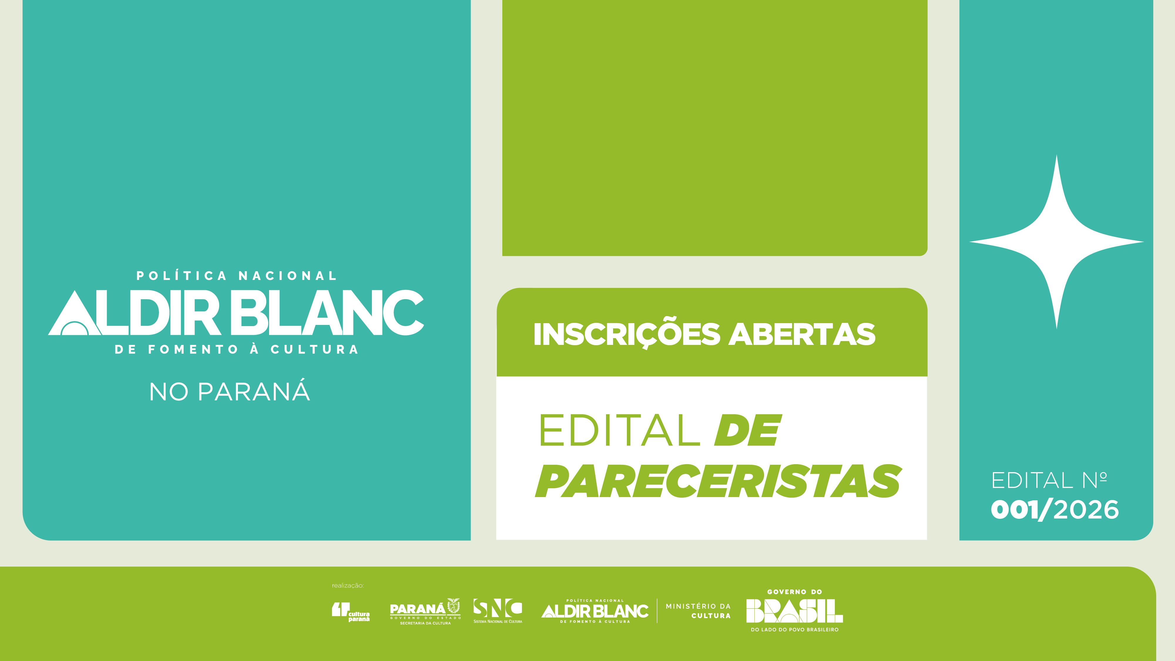 Governo do Estado lança edital de pareceristas para análise de editais da PNAB e do Profice