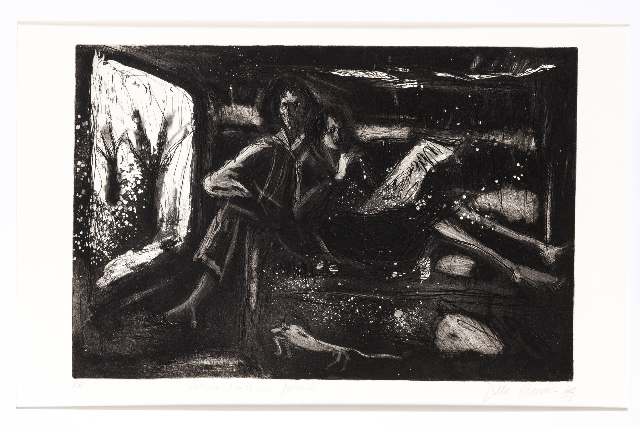 A obra "Leitura no Trem Polonês, de Dulce Osinski. estará na mostra.