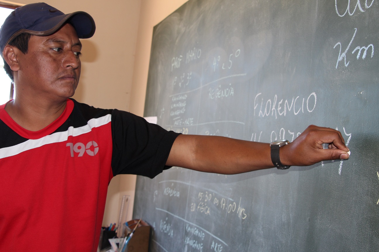 O pedagogo Florêncio Rekayg Fernandes que vai ministrar o curso de cultura e língua kaingang.