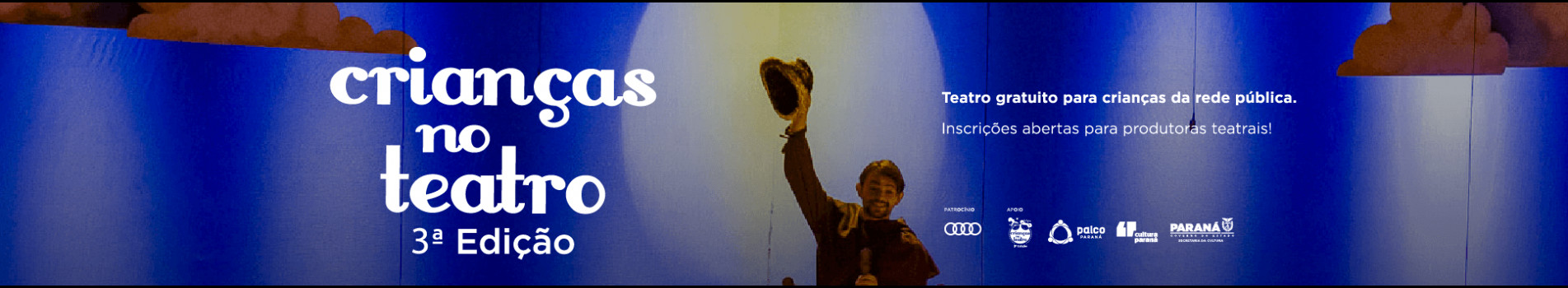 Governo do Paraná abre edital da 3.ª edição do programa Crianças no Teatro