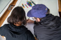 Oficina de desenho com OSGEMEOS. Foto: Comunicação TJPR