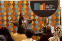 Biblioteca Pública do Paraná inaugura Estante Afro — Maria Águeda com mais de 500 livros. Foto: Kraw Penas/SEEC 