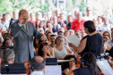 Orquestra Sinfônica do Paraná lota vão-livre do MON em concerto comemorativo gratuito