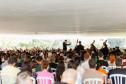 Penúltimo concerto da Orquestra Sinfônica do Paraná no vão do MON reuniu mais de mil pessoas.