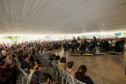 Penúltimo concerto da Orquestra Sinfônica do Paraná no vão do MON reuniu mais de mil pessoas.