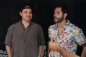 A dupla Israel e Rodolffo  durante  apresentação do seu  show  no Verão Maior Paraná, em Matinhos - 08/02/2026