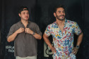A dupla Israel e Rodolffo  durante  apresentação do seu  show  no Verão Maior Paraná, em Matinhos - 08/02/2026