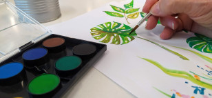 Pintura com guache
