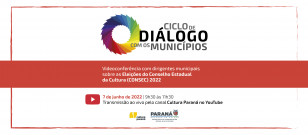 Arte do Ciclo de Diálogo com os Municípios