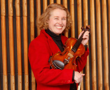 A violinista Bettina Jucksch. Foto Divulgação