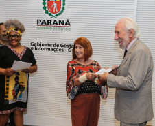 O vice-governador Darci Piana recebeu nesta quarta-feira (11) representantes da classe artística e cultural do Estado no Palácio Iguaçu. Foto Geraldo Bubniak/AEN