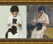 Alunos do Cetro Juvenil de Artes fazem releitura de obras de grandes artistas paranaenses.
