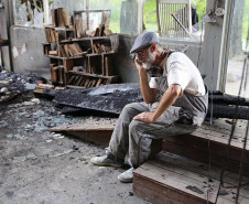Alfi em seu atelier