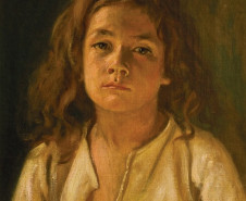Pintura de Alfredo Andersen usando seu filho, Thorstein, como modelo