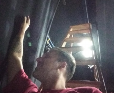 Marcelo trabalhando nos bastidores