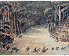 Travessia do rio Jaguaricatu, 1827 – Jean Baptiste Debret (1768-1848)