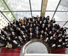 Músicos da Orquestra Sinfônica do Paraná