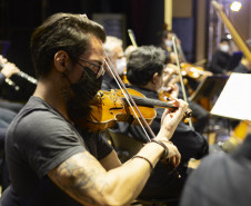Músicos da Orquestra Sinfônica do Paraná