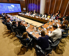 A ministra da Cultura, Margareth Menezes, participou do encerramento do Fórum Nacional de Secretários e Dirigentes Estaduais da Cultura, realizado na capital paranaense.