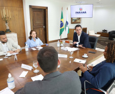 Governador Carlos Massa Ratinhos Junior recebe a Ministra da Cultura Margareth Menezes