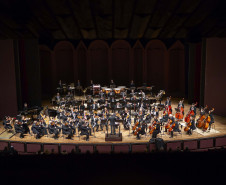 O concerto terá regência do maestro titular, Roberto Tibiriçá, e contará com o violinista italiano Giuseppe Gibboni e o pianista brasileiro Aleyson Scopel -