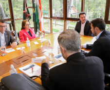 O governador Carlos Massa Ratinho Junior assinou nesta quarta-feira (16) um termo de parceria com a Audi do Brasil para renovar o programa Crianças no Teatro.