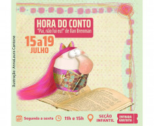 Biblioteca Pública do Paraná (BPP)  -  Hora do Conto – Contação de histórias para crianças, realizada pela Seção Infantil, de segunda a sexta-feira, em duas sessões, às 11h e às 15h