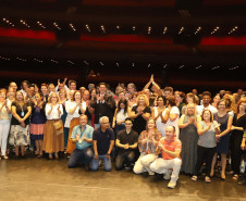 O governador Carlos Massa Ratinho Junior anuncia nesta quinta-feira (12) o repasse R$ 50 milhões para reforma, revitalização, adequação e modernização da estrutura do teatro, além da aquisição de novos equipamentos e instrumentos para Orquestra Sinfônica do Paraná