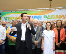 Com o céu iluminado por mais de 600 drones, o Governo do Estado deu o pontapé inicial para a maior edição da história do Verão Maior Paraná.. A cerimônia de lançamento, que aconteceu nesta quarta-feira (27), contou com a presença do governador Carlos Massa Ratinho Junior.