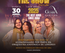 Centro Cultural Teatro Guaíra - Auditório Bento Munhoz da Rocha Neto (Guairão) - The Show – Tour 2025 – No dia 30 de abril, às 20h30, o Teatro Guaíra recebe o espetáculo internacional The Show – Tour 2025, diretamente da Suécia.