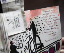 Doralice Araújo acompanha os concertos da Orquestra Sinfônica do Paraná há mais de 30 anos; na última década, passou a transformar essa paixão em arte.