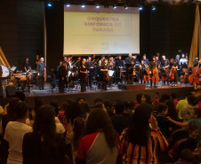 Projeto que leva Orquestra Sinfônica do Paraná para fora do Guaíra forma novas plateias