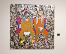 Exposição do artista Alex Flemming fica em cartaz até domingo no MON