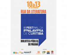Biblioteca Pública do Paraná (BPP) - Nos dias 12 e 13, a BPP estará sediando parte da programação do III Festival da Palavra.