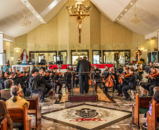 Orquestra Sinfônica do Paraná encanta público em primeira apresentação em Colombo