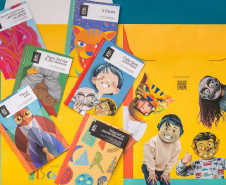 Museu Paranaense (MUPA) - Lançamento | Coleção Mascarados – No domingo (21), das 10h às 13h, o Museu Paranaense recebe o lançamento da coleção infantojuvenil “Mascarados”, que reúne seis livros sobre a história das máscaras em diferentes culturas e inclui um conjunto de máscaras de papel para montagem e uso das crianças