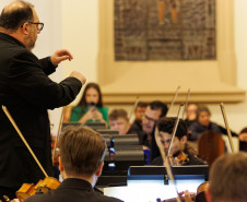 Orquestra Sinfônica do Paraná lota santuário na Lapa e segue para concerto em Campo Largo