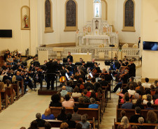 Orquestra Sinfônica do Paraná lota santuário na Lapa e segue para concerto em Campo Largo